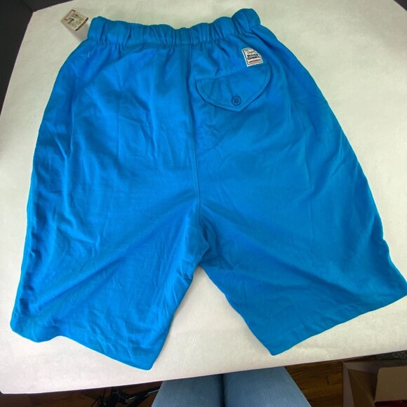 Vintage Union Bay River Short Elastic Waist Pockets Blue Long Small - Picture 9 of 12